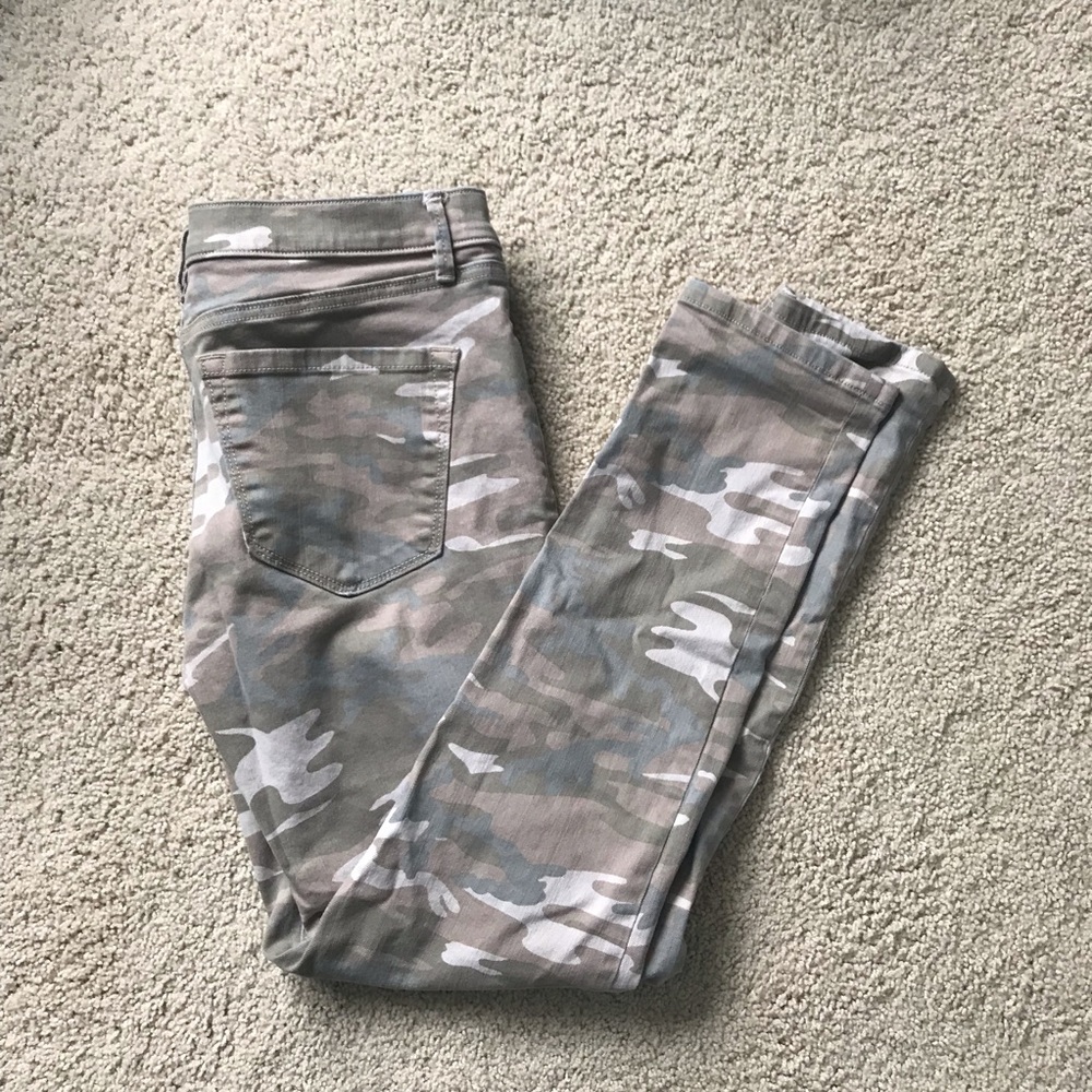 Loft Ann Taylor camo Jeans